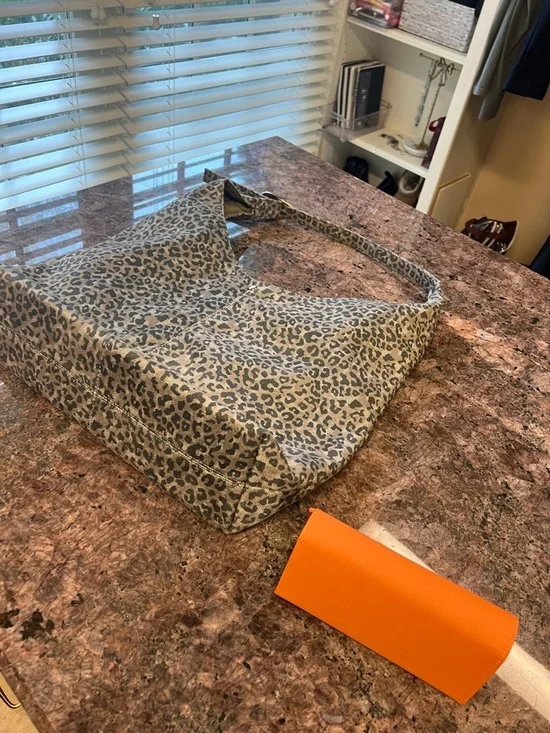 Anthropologie Leopard Print Shoulder Hobo Bag - Tan and Brown - Picture 7 of 7